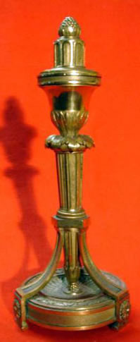 Ormolu gilt bronze Louis XVI candlestick