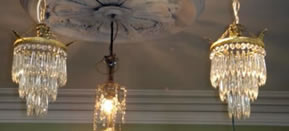 Pr french ormolu and crystal chandeliers