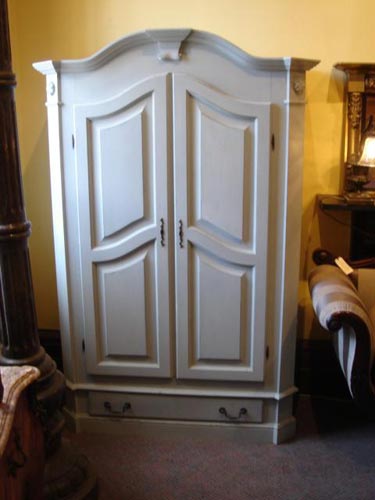 Painted baroque armoire