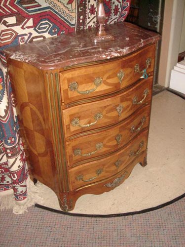 French transitional tall commode
