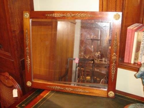 Empire mahogany & Ormolu mirror