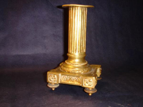 Gilt bronze Ormolu candlestick