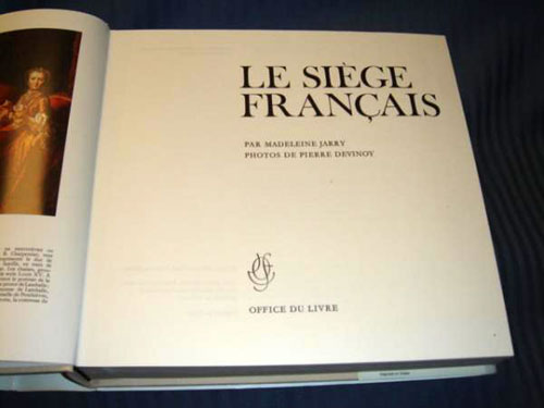 Le Siege Francaise by Jarry Devinoy 1973