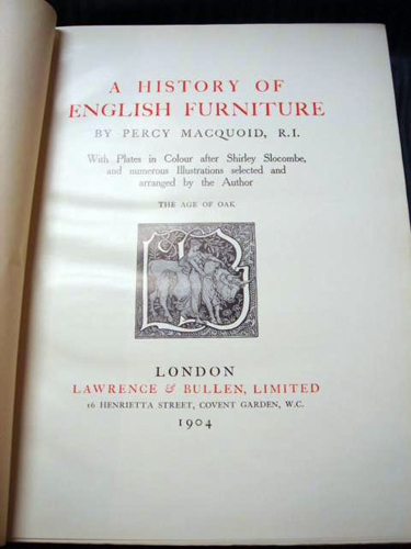 the Age of Oak , Macquoid 1904, London