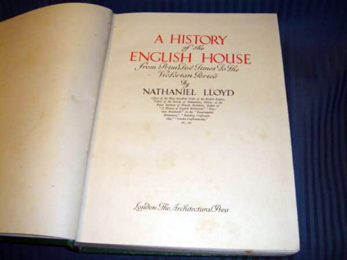 History of English House N Lloyd 1949