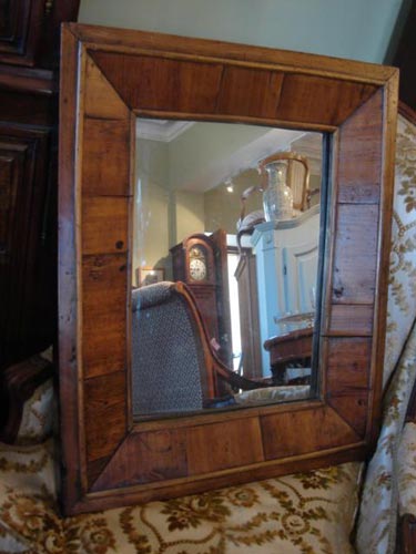 Provincial timber framed mirror 