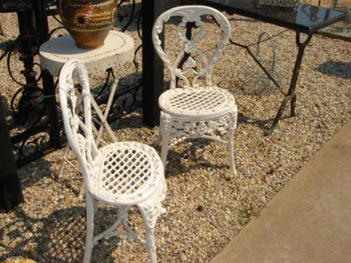 Pair of Childs Victorian garden chairs