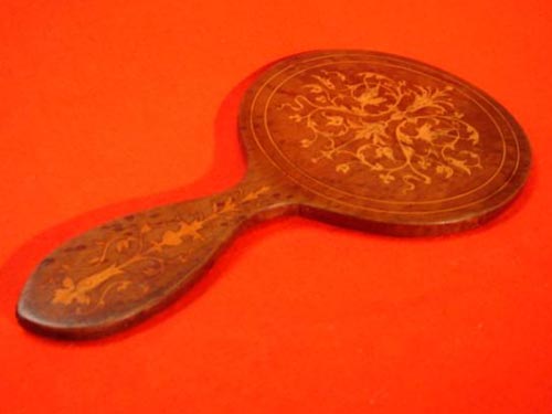 Louis Philippe Hand mirror marquetry