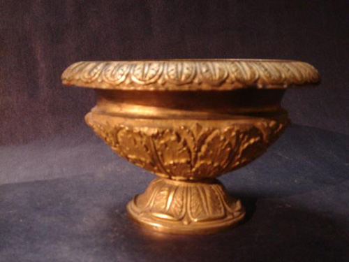 French Empire Gilt ormolu urn