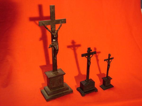 Medium Cast iron Crucifix Inri 1830